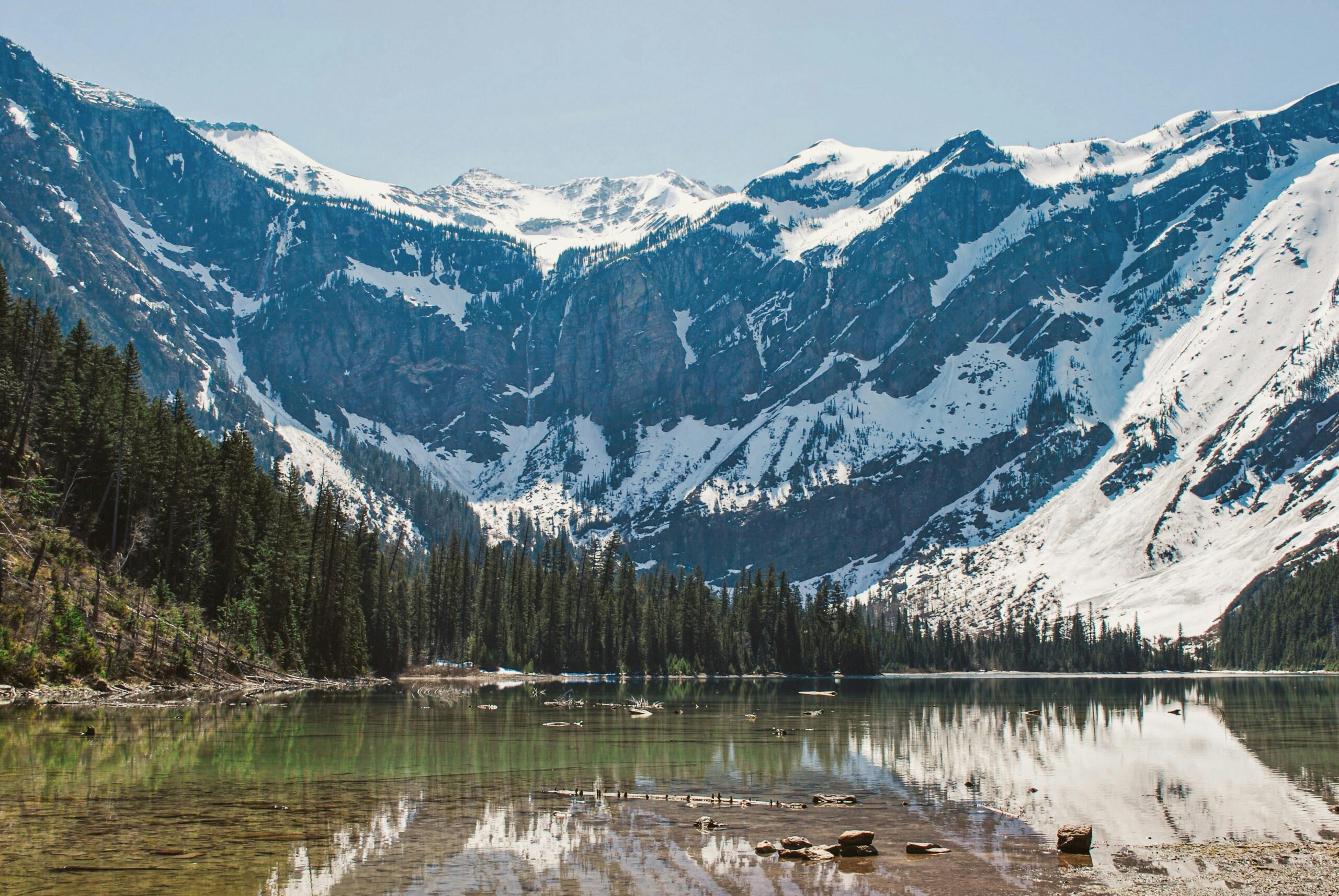 lago in montana del nostro viaggio gluten-free negli USA-u1